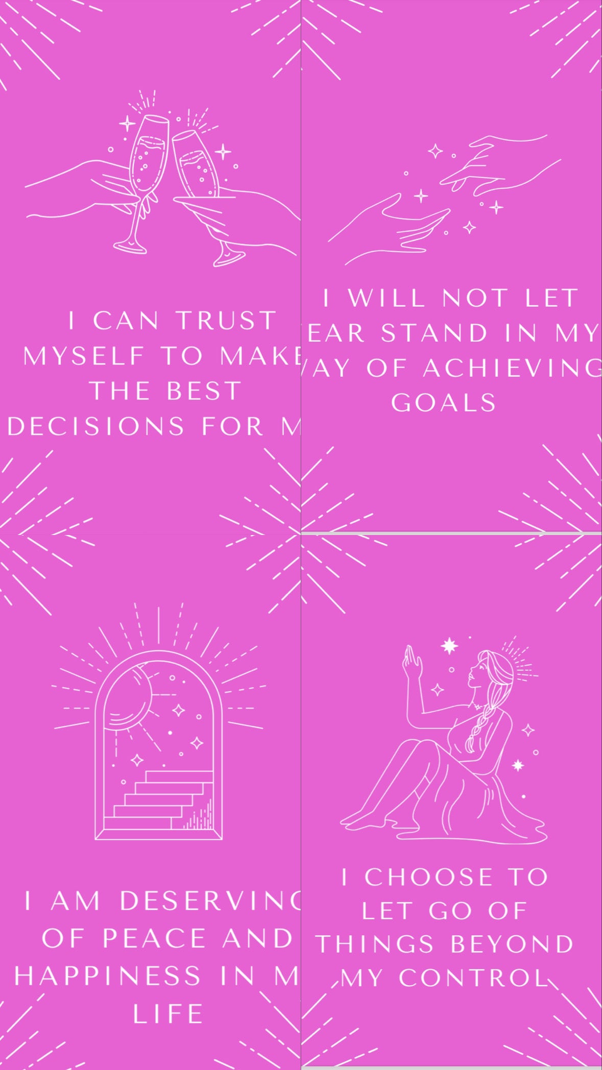 50 Empowering Mental Health Affirmation Cards